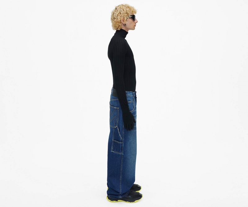 Marc Jacobs The Oversized Jeans Bottoms Indigo | Australia_MJ62636