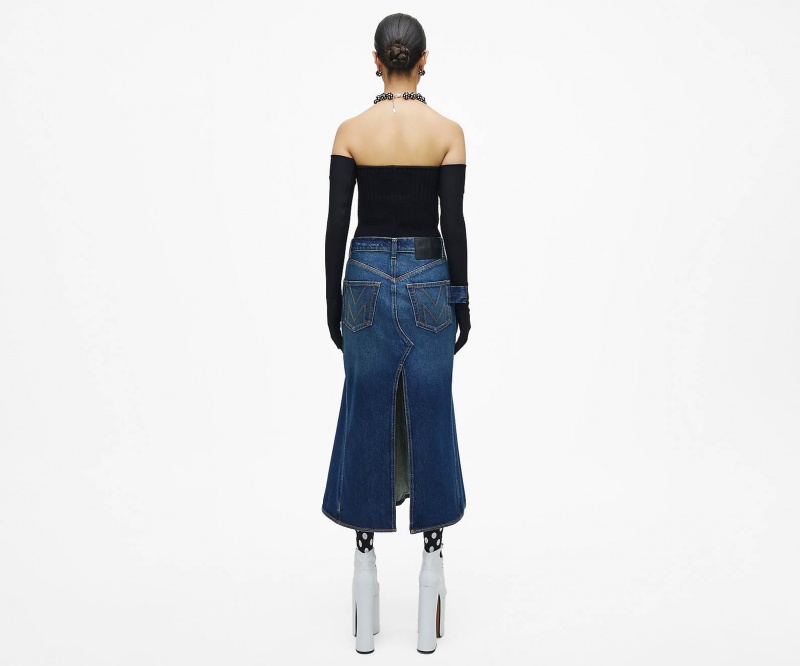 Marc Jacobs The Paneled Skirt Bottoms Indigo | Australia_MJ25340