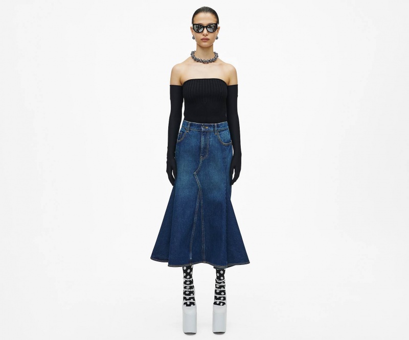 Marc Jacobs The Paneled Skirt Bottoms Indigo | Australia_MJ25340