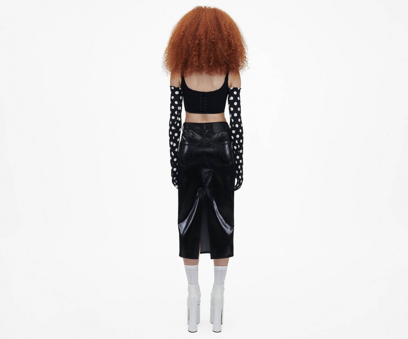 Marc Jacobs The Reflective Skirt Bottoms Black | Australia_MJ71961