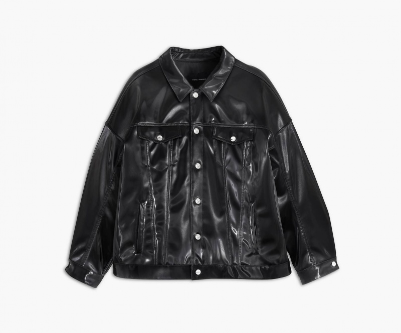 Marc Jacobs The Reflective Trucker Outerwear Black | Australia_MJ79025