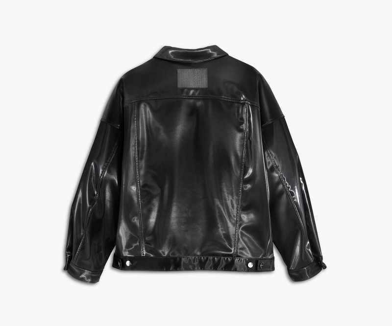 Marc Jacobs The Reflective Trucker Outerwear Black | Australia_MJ79025