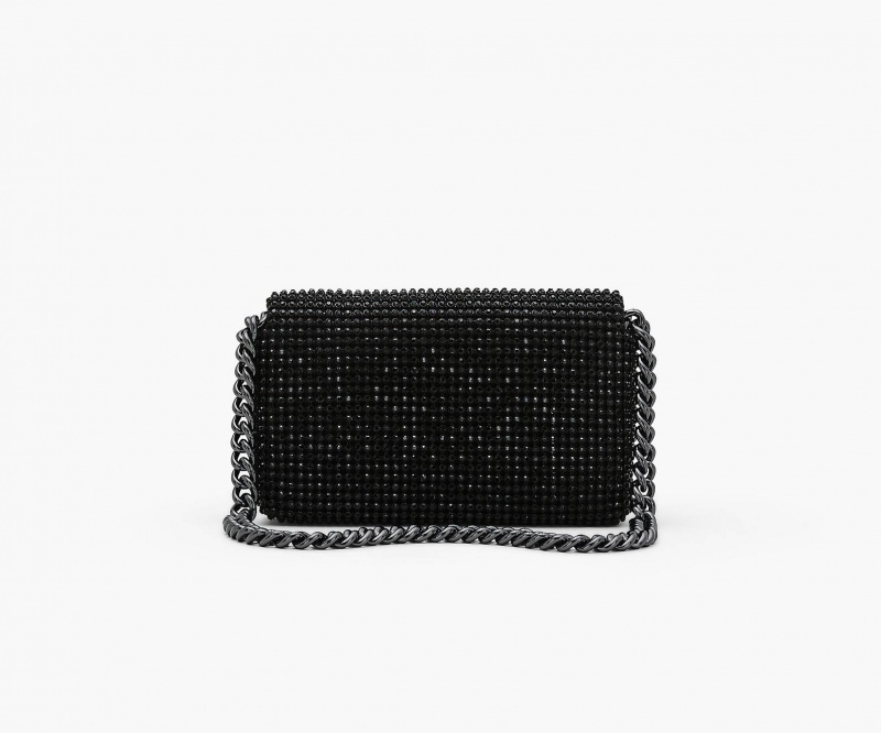 Marc Jacobs The Rhinestone J Marc Mini Shoulder Mini Bags Black | Australia_MJ42253