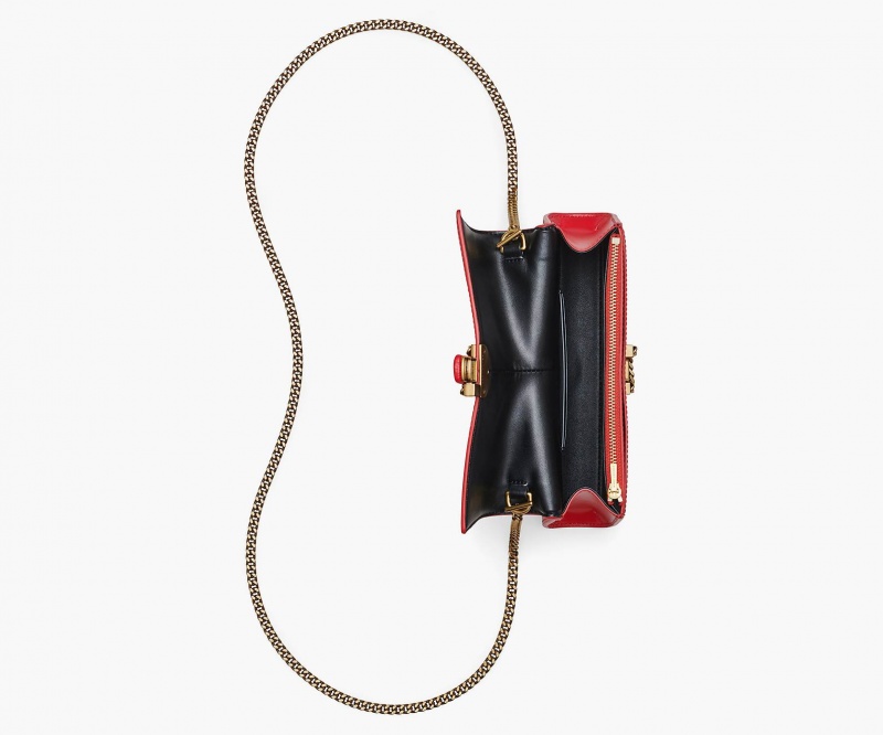 Marc Jacobs The St. Marc Chain Wallet Mini Bags Red | Australia_MJ19354