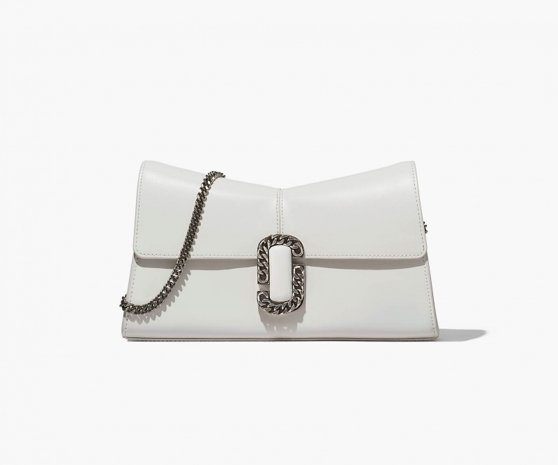 Marc Jacobs The St. Marc Convertible Clutch Shoulder Bags White | Australia_MJ36713