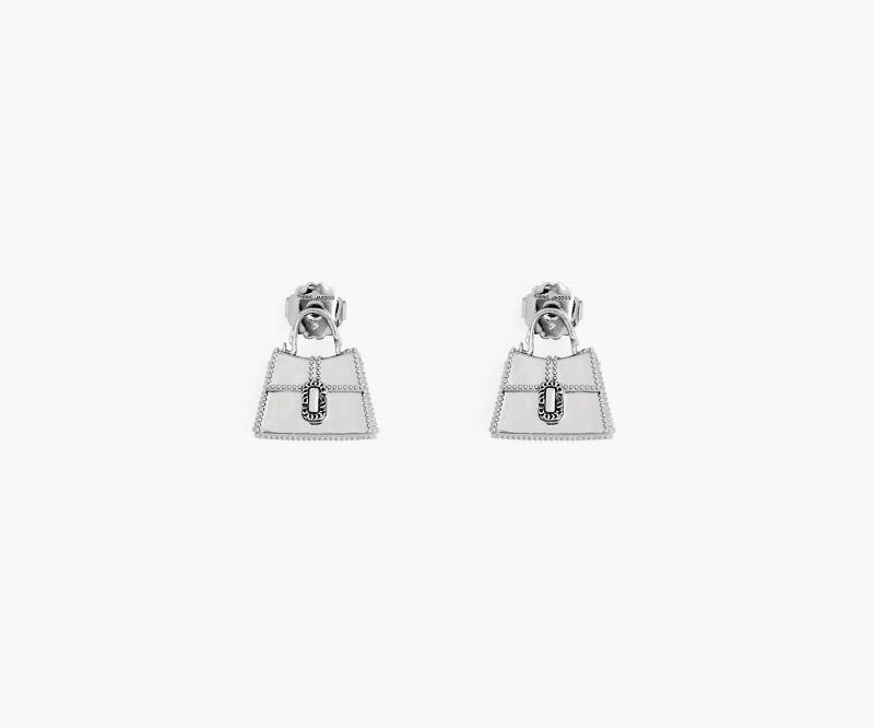 Marc Jacobs The St. Marc Earrings Light Silver | Australia_MJ31699