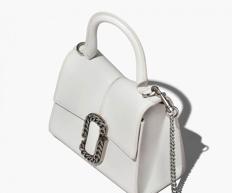 Marc Jacobs The St. Marc Mini Top Handle Mini Bags White | Australia_MJ58571