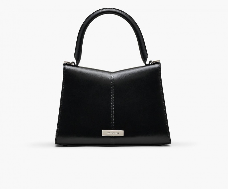 Marc Jacobs The St. Marc Top Handbag Black / Silver | Australia_MJ18405