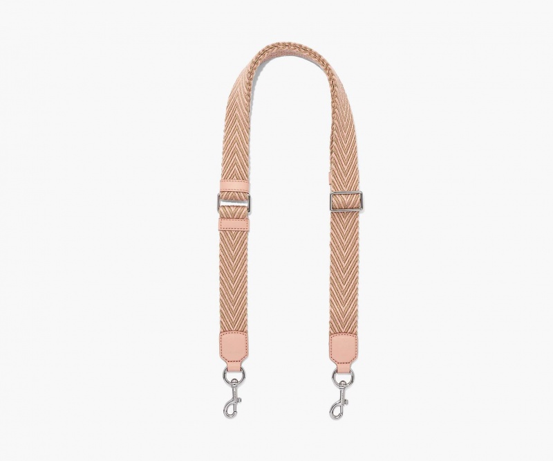 Marc Jacobs The Thin Arrow Webbing Bag Strap Rose Multicolor | Australia_MJ44117