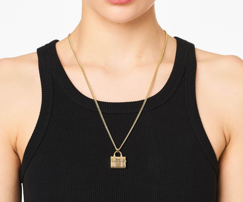 Marc Jacobs The Tote Bag Necklaces Light Gold | Australia_MJ66288