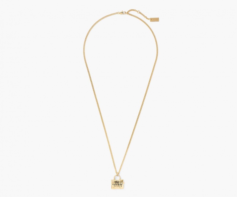 Marc Jacobs The Tote Bag Necklaces Light Gold | Australia_MJ66288