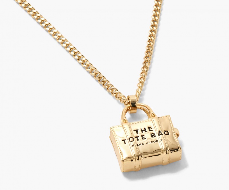 Marc Jacobs The Tote Bag Necklaces Light Gold | Australia_MJ66288