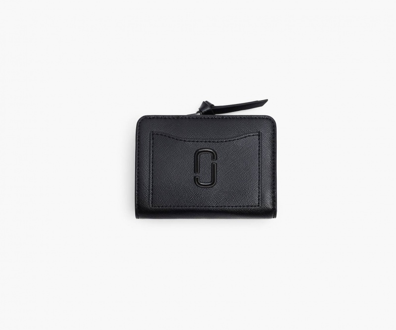 Marc Jacobs The Utility Snapshot Dtm Mini Compact Wallets Black | Australia_MJ10833