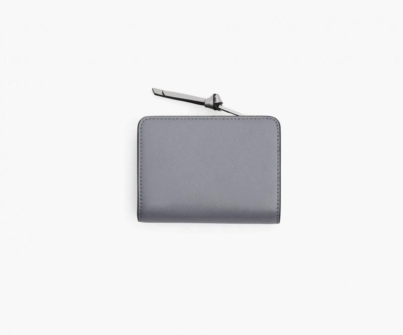 Marc Jacobs The Utility Snapshot Mini Compact Wallets Grey Multicolor | Australia_MJ42526