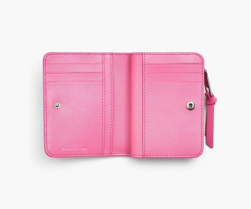 Marc Jacobs The Utility Snapshot Mini Compact Wallets Pink | Australia_MJ45893