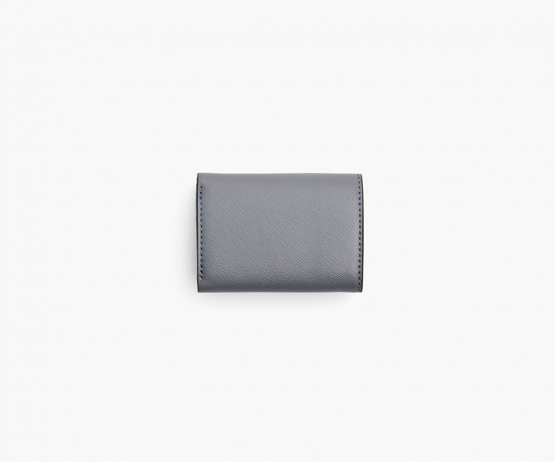 Marc Jacobs The Utility Snapshot Mini Trifold Wallets Grey Multicolor | Australia_MJ96469