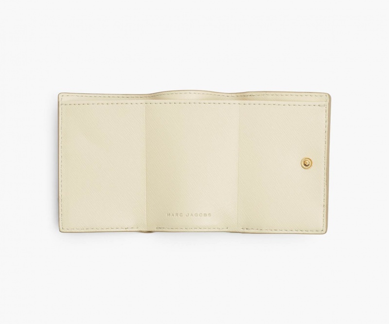 Marc Jacobs The Utility Snapshot Mini Trifold Wallets Khaki Multicolor | Australia_MJ32385