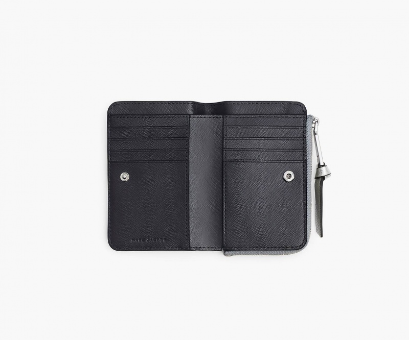 Marc Jacobs The Utility Snapshot Slim Bifold Wallets Grey Multicolor | Australia_MJ32778