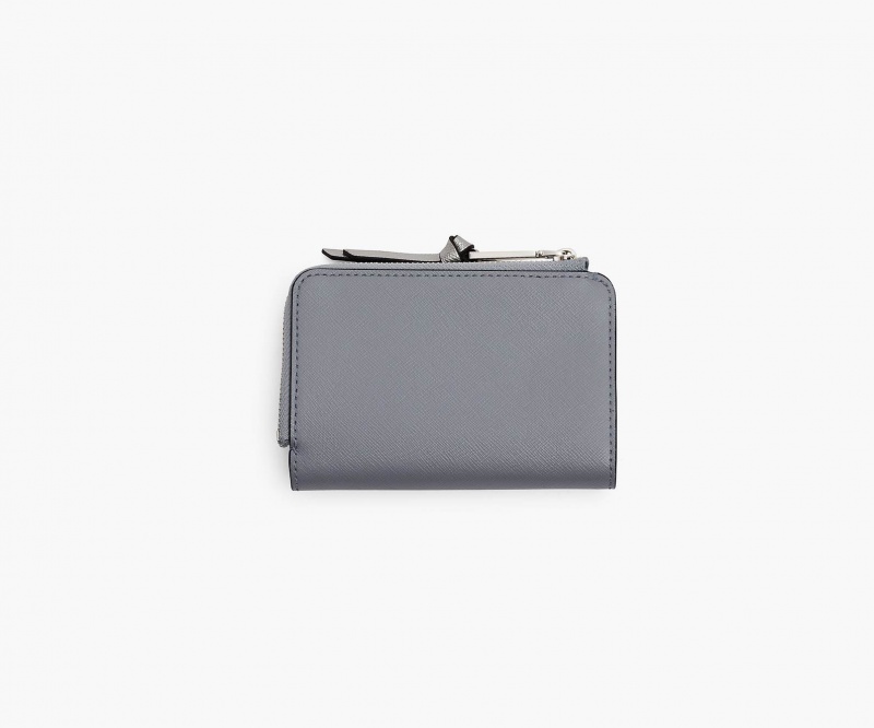 Marc Jacobs The Utility Snapshot Slim Bifold Wallets Grey Multicolor | Australia_MJ32778