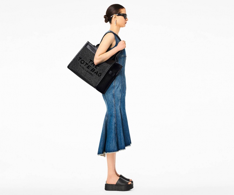 Marc Jacobs The Woven DTM Large Tote Bags Black | Australia_MJ23949