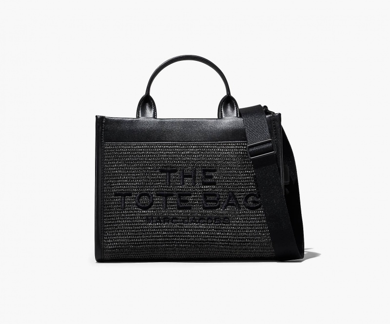 Marc Jacobs The Woven DTM Medium Tote Bags Black | Australia_MJ10667