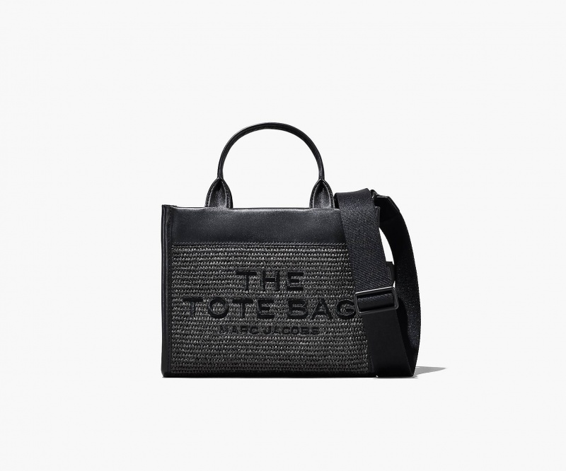 Marc Jacobs The Woven DTM Small Tote Bags Black | Australia_MJ49833